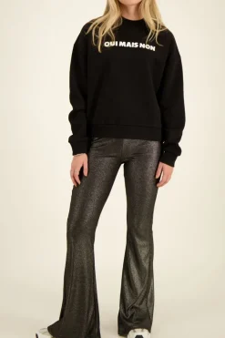 My Jewellery Pantalon évasé Métallique Noir Online