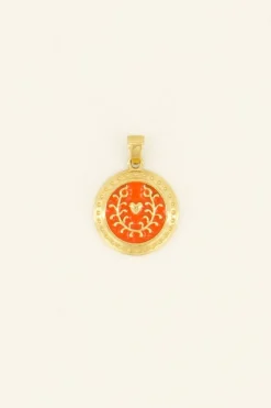 My Jewellery Pendentif Casa Fiore En Coeur Orange Outlet