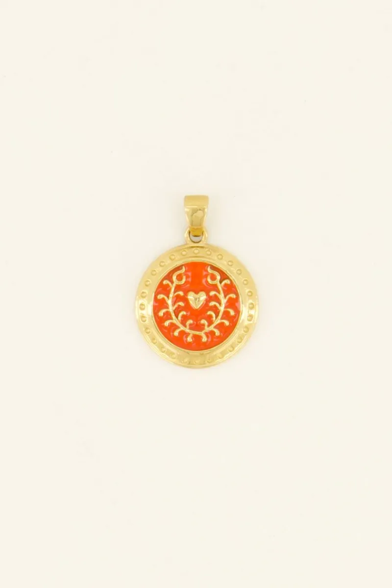 My Jewellery Pendentif Casa Fiore En Coeur Orange Outlet