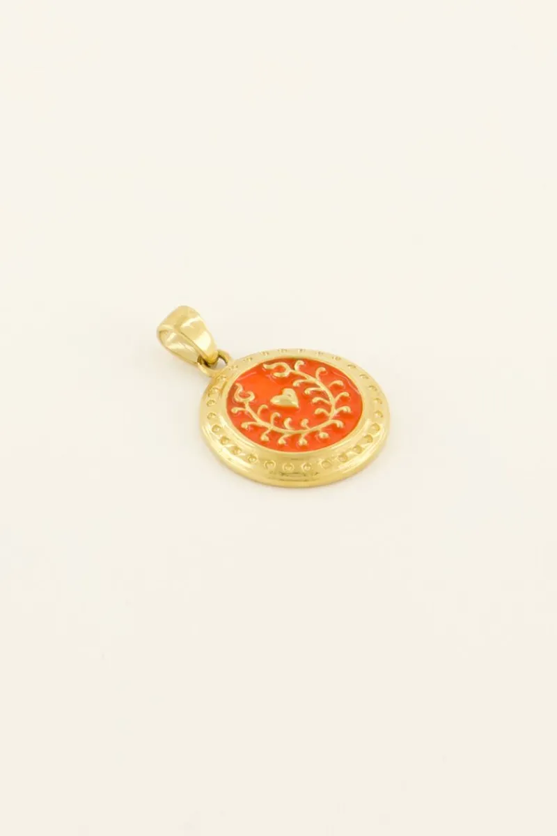 My Jewellery Pendentif Casa Fiore En Coeur Orange Outlet