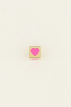 My Jewellery Pendentif Cube Avec Petit Cœur Clearance