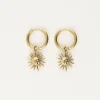 My Jewellery Petites Boucles D’oreilles Créoles Avec Soleil Outlet