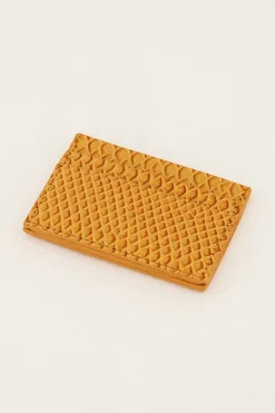 My Jewellery Porte-cartes Orange à Imprimé Croco Outlet