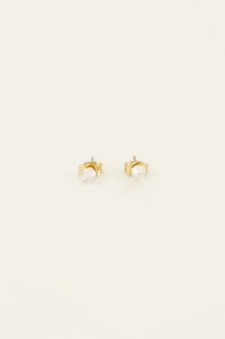 My Jewellery Puces D’oreille Classiques Avec Pierre Transparente Hot