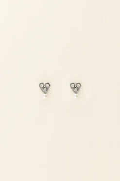 My Jewellery Puces D'oreilles à Strass Et Perle Sale