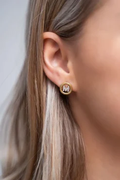 My Jewellery Puces D’oreilles Avec Initiale En Strass Best