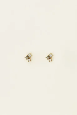 My Jewellery Puces D'oreilles Avec Pierres Carrées Strass Universe Clearance