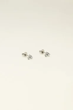 My Jewellery Puces D'oreilles Avec Pierres Carrées Strass Universe Clearance