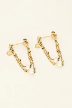 My Jewellery Puces D'oreilles Chaîne & Perles Clearance