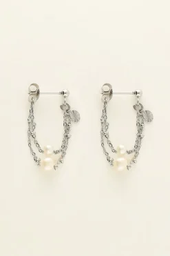 My Jewellery Puces D'oreilles Chaîne & Perles Clearance