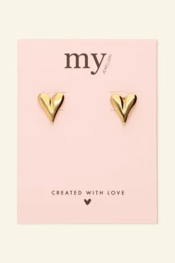 My Jewellery Puces D'oreilles Coeur Best