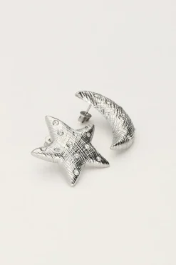 My Jewellery Puces D'oreilles Starry Avec Lune Et étoile Hot