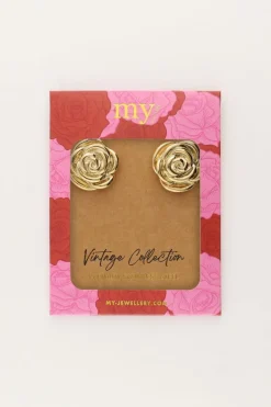 My Jewellery Puces D'oreilles Vintage Rose Best