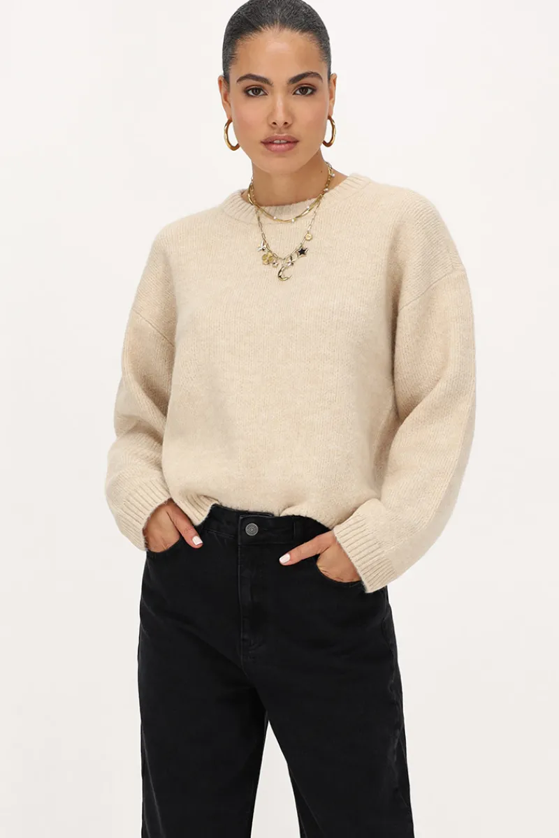 My Jewellery Pull Beige "Rue Des Rosiers" Noir/Beige Hot
