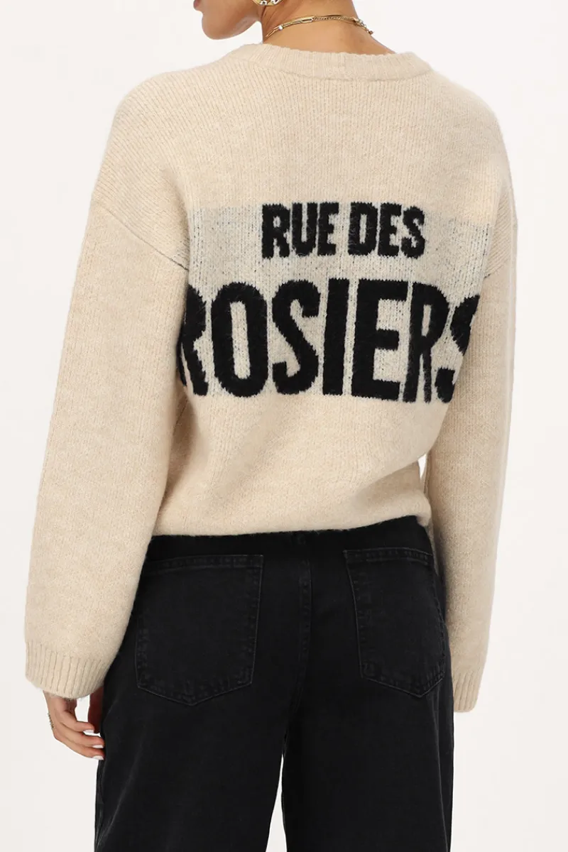 My Jewellery Pull Beige "Rue Des Rosiers" Noir/Beige Hot
