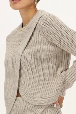 My Jewellery Pull En Maille Beige Hot