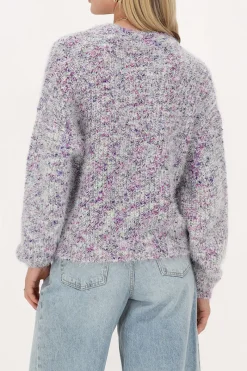 My Jewellery Pull Poilu En Maille Lilas Clearance