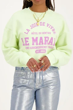 My Jewellery Pull Vert Clair ''Le Marais'' Vert menthe/Vert citron/Vert Sale