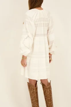 My Jewellery Robe Ample Blanche à Broderies Online