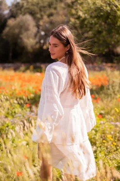 My Jewellery Robe Ample Blanche à Broderies Online