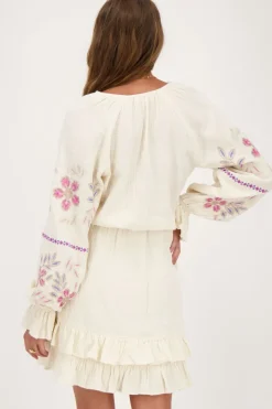 My Jewellery Robe Avec Broderies Beige Sale
