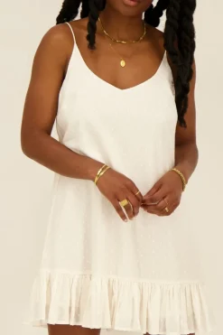 My Jewellery Robe Blanche à Fines Bretelles Best