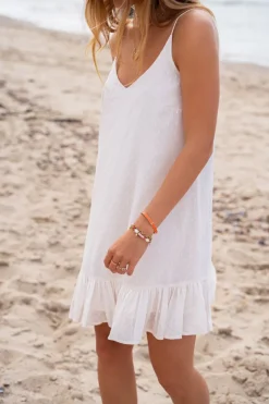 My Jewellery Robe Blanche à Fines Bretelles Best