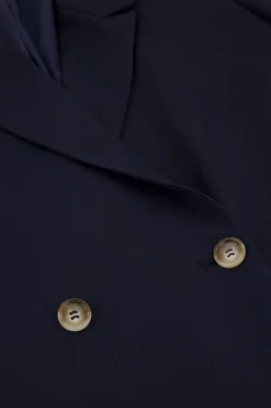 My Jewellery Robe Blazer Bleue Avec Cordon De Serrage Bleu foncé/Bleu Online