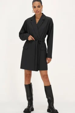 My Jewellery Robe Blazer Grise Avec Col à Revers Gris foncé Sale