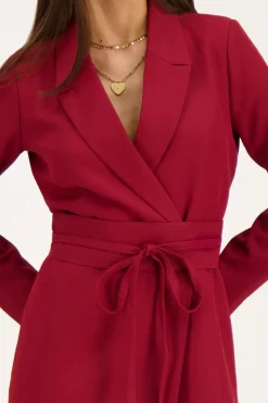 My Jewellery Robe Blazer Avec Cordon Rouge New