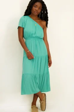 My Jewellery Robe Longue Bleue Asymétrique Online