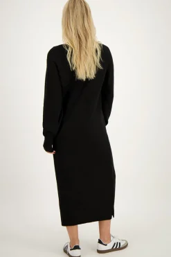 My Jewellery Robe Longue e Avec Col En V Noir Discount