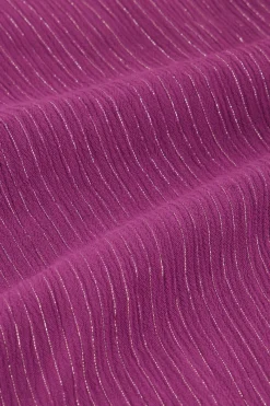 My Jewellery Robe Longue Violette En Lurex Violet/Violet foncé Best