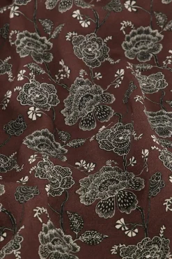 My Jewellery Robe Marron à Imprimé Floral Et Haut Cache-cœur Best
