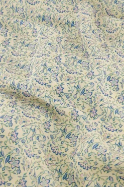 My Jewellery Robe Midi Blanche à Imprimé Floral Bleu Violet clair/Vert/Crème/Bleu Fashion