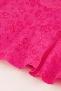 My Jewellery Robe Midi Portefeuille Avec Motif Floral Rouge Discount