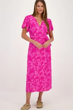 My Jewellery Robe Midi à Imprimé Floral Rose Sale