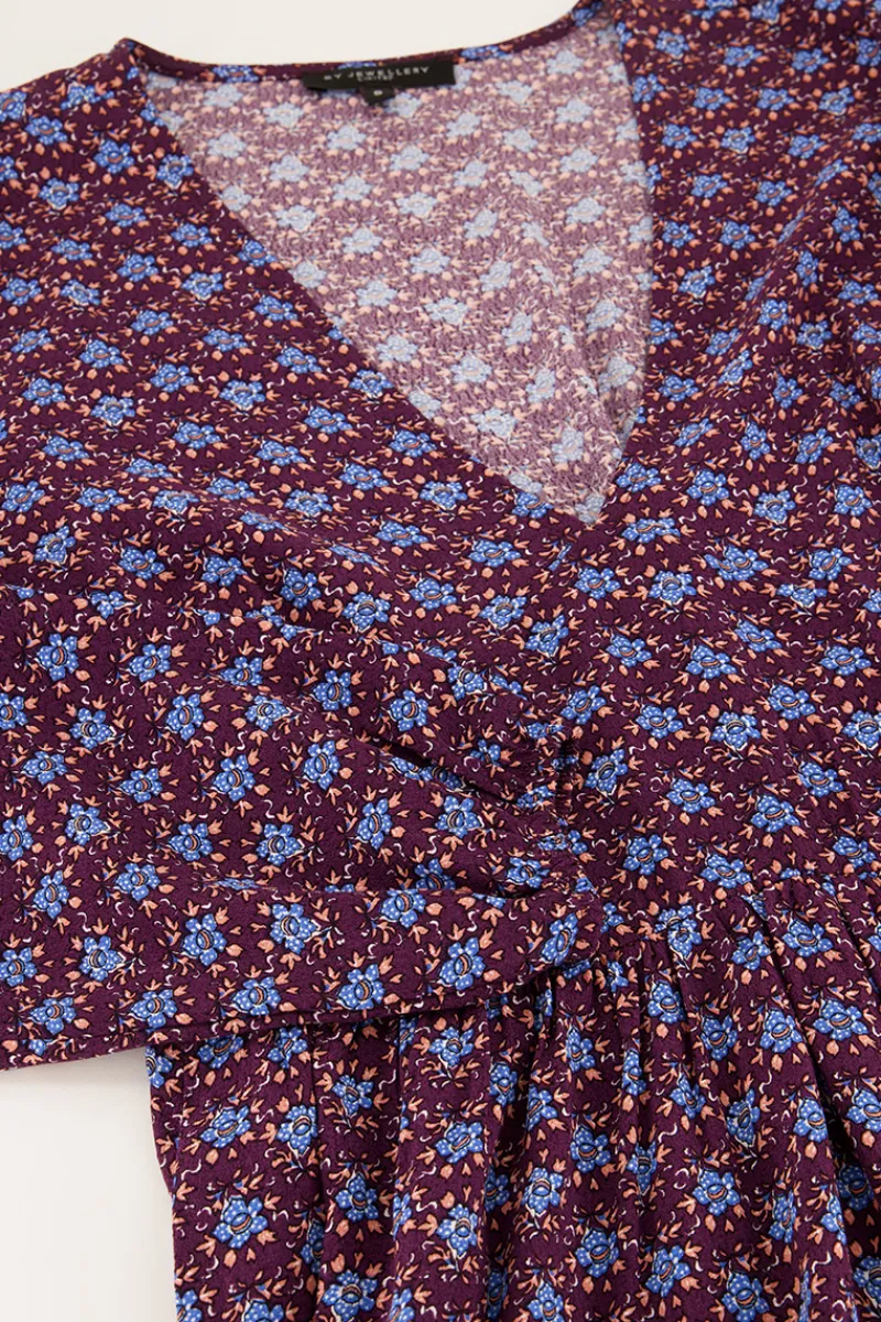 My Jewellery Robe Multicolore Avec Motif Floral Et Manches Longues New