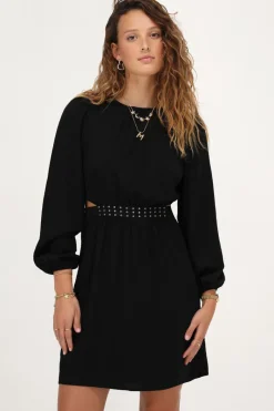 My Jewellery Robe Noire à Clous Et Découpes Online