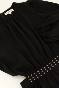 My Jewellery Robe Noire à Clous Et Découpes Online