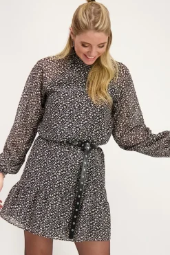 My Jewellery Robe Noire à Fleurs Blanches Online