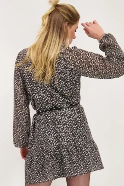 My Jewellery Robe Noire à Fleurs Blanches Online