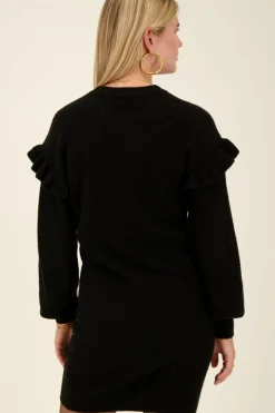 My Jewellery Robe Noire à Volants Discount