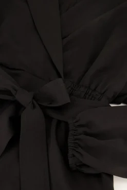 My Jewellery Robe Noire Avec Ceinture Best