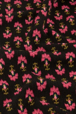 My Jewellery Robe Noire Avec Imprimé Floral Outlet