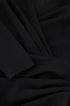 My Jewellery Robe Noire Avec Superposition De Drapés Clearance