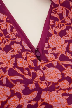 My Jewellery Robe Plissée Fleurie Rose Online