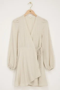 My Jewellery Robe Portefeuille Beige Aspect Lin Outlet