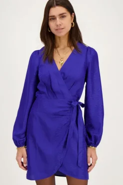 My Jewellery Robe Portefeuille Bleue Jacquard Zébré Clearance