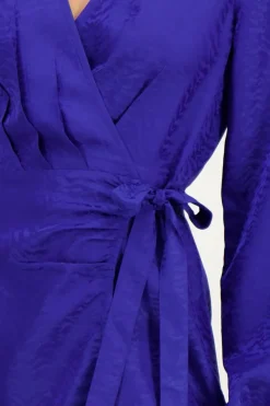 My Jewellery Robe Portefeuille Bleue Jacquard Zébré Clearance